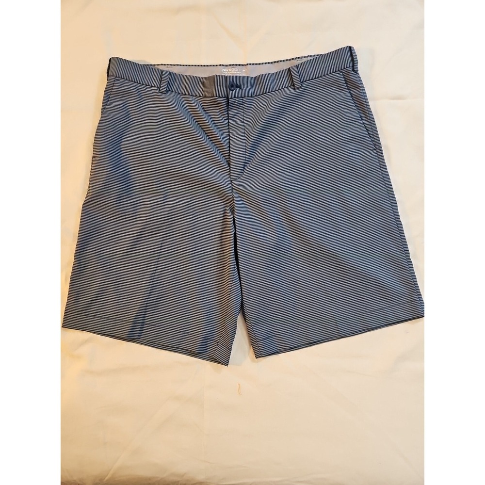 Nike Dri Fit‎ Tour Golf Shorts Black Gray Pinstripe Size 40